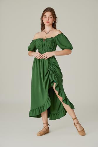 Scarlet Darkness Cottagecore Renaissance Maxi Dress for Women